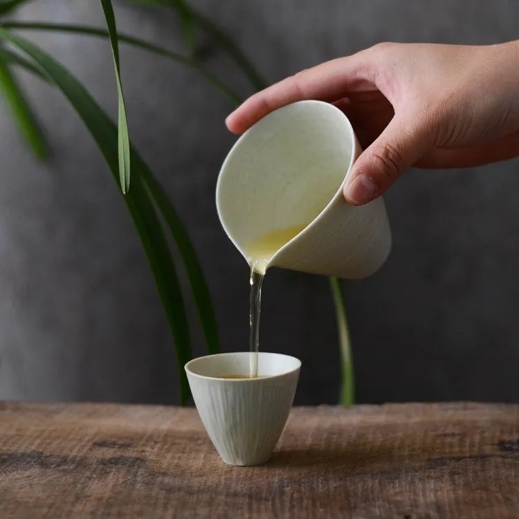 Gohobi Handmade White Matt Tea Cup