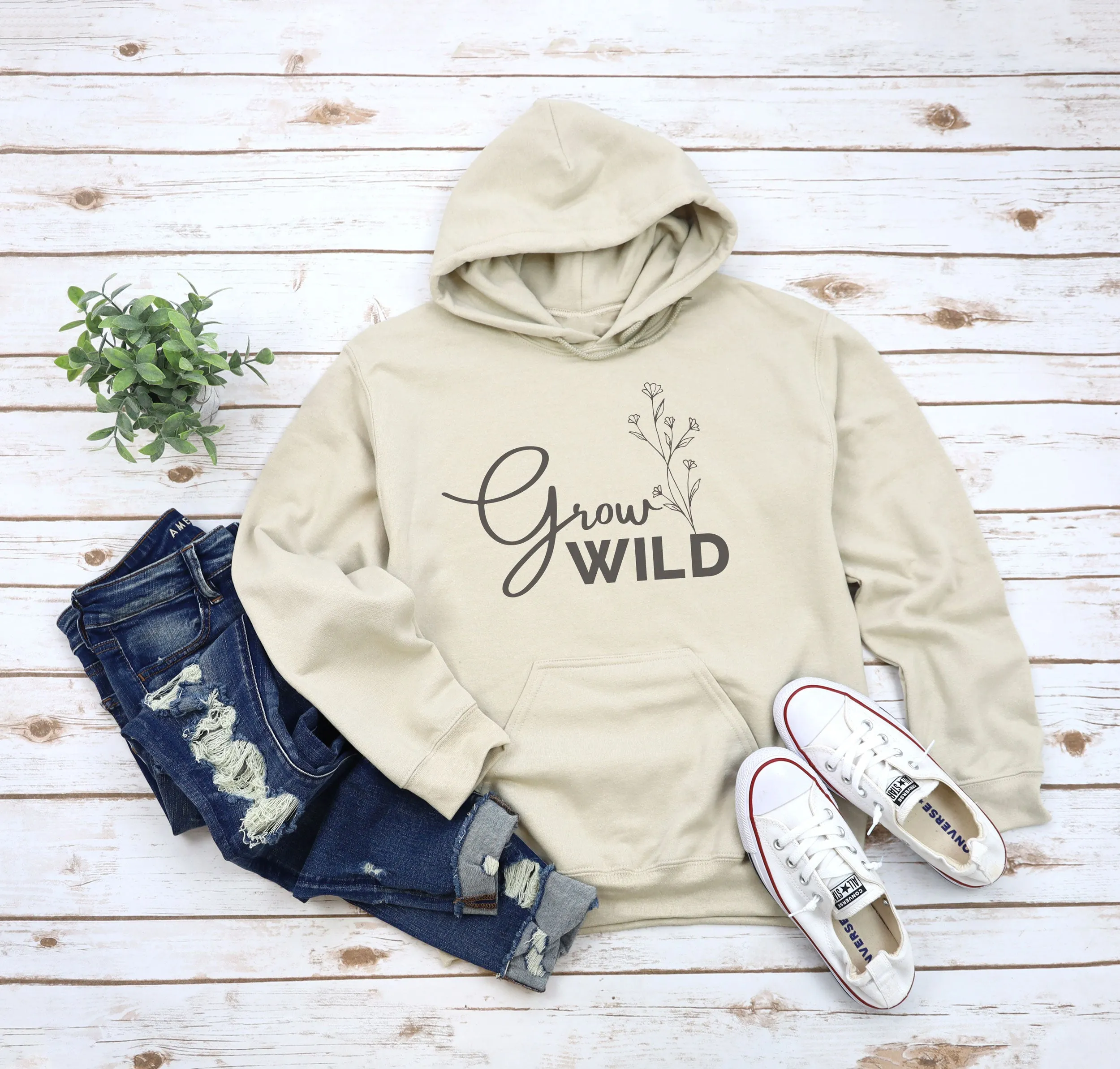 Grow Wild Adult Hoodies