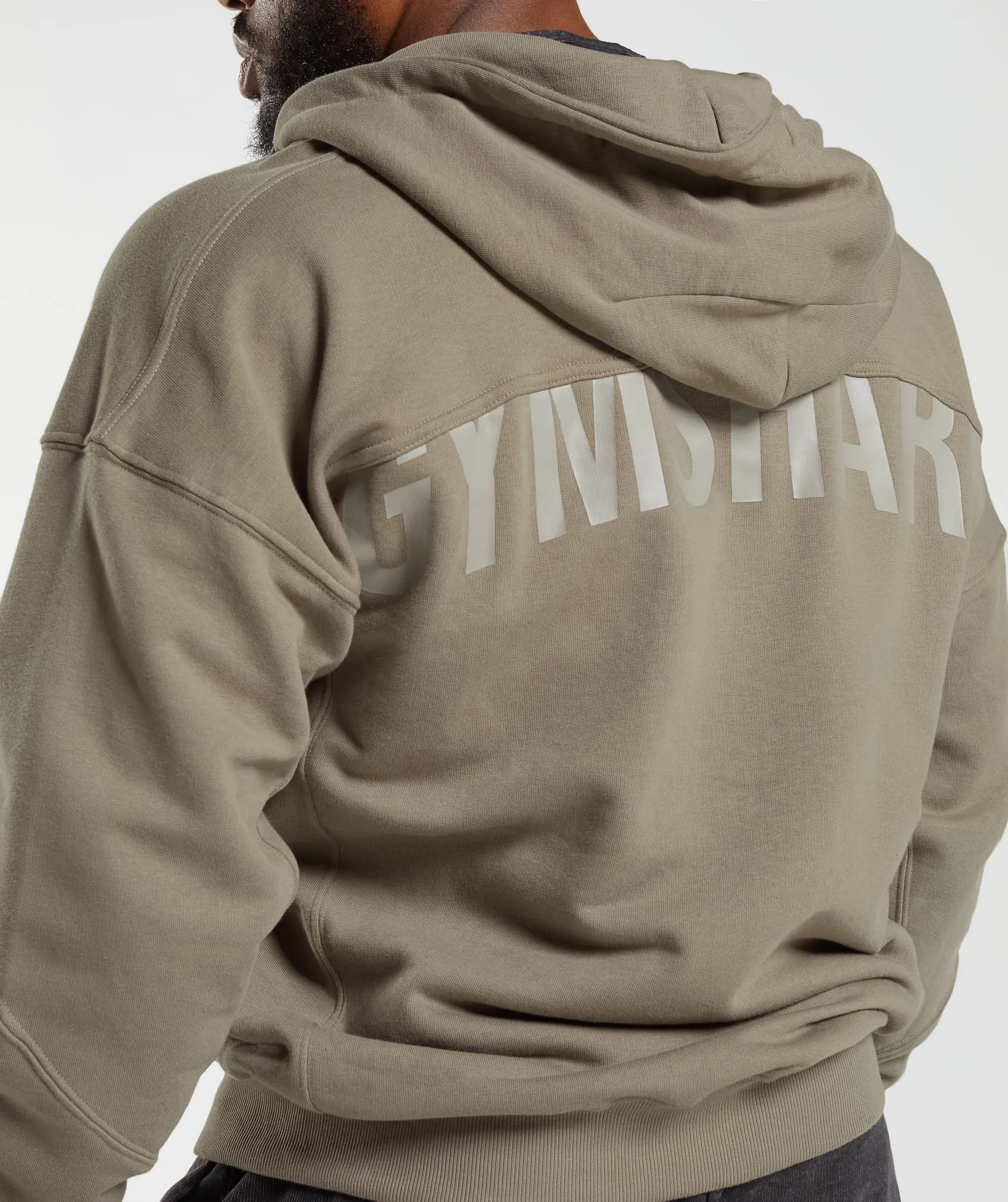 Gymshark Power Zip Hoodie - Earthy Brown