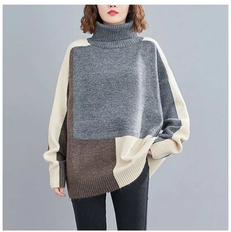 Haily Knitted Turtleneck Sweater