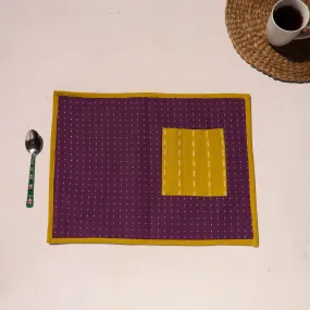 Handcrafted Jacquard Table Mat With Pocket 01