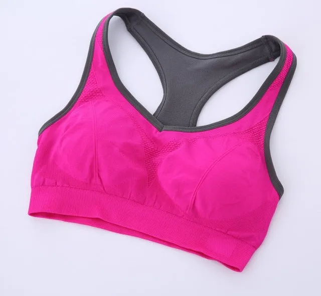 High Quality Wholesale 2015 New Spring Summer Women Seamless Bra  Push Up Padded  Bra Thin Tank Vest Top