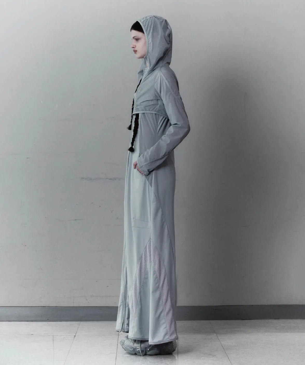 Hoodie bolero maxi 2-piece bolero grey