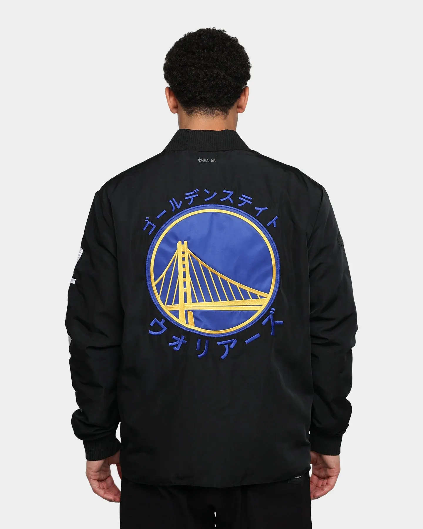 Hyperfly X NBA Golden State Warriors Katakana Kimono Black