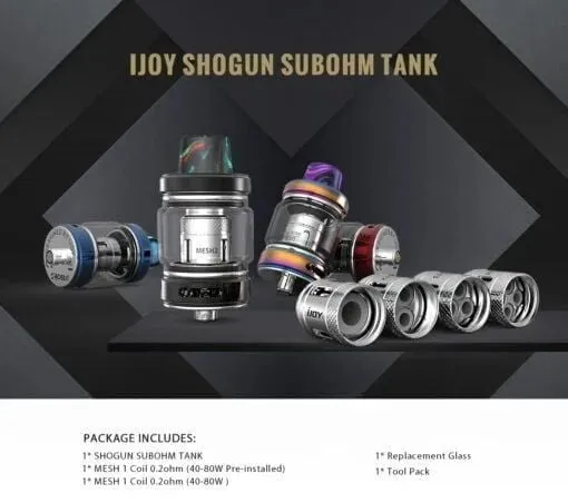 iJoy Shogun Sub-ohm Vape Tank