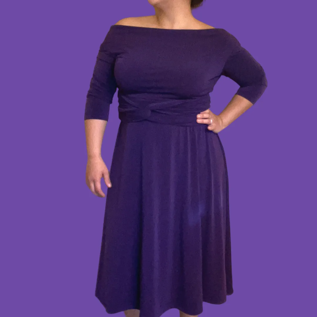 Jacqueline Purple Midi