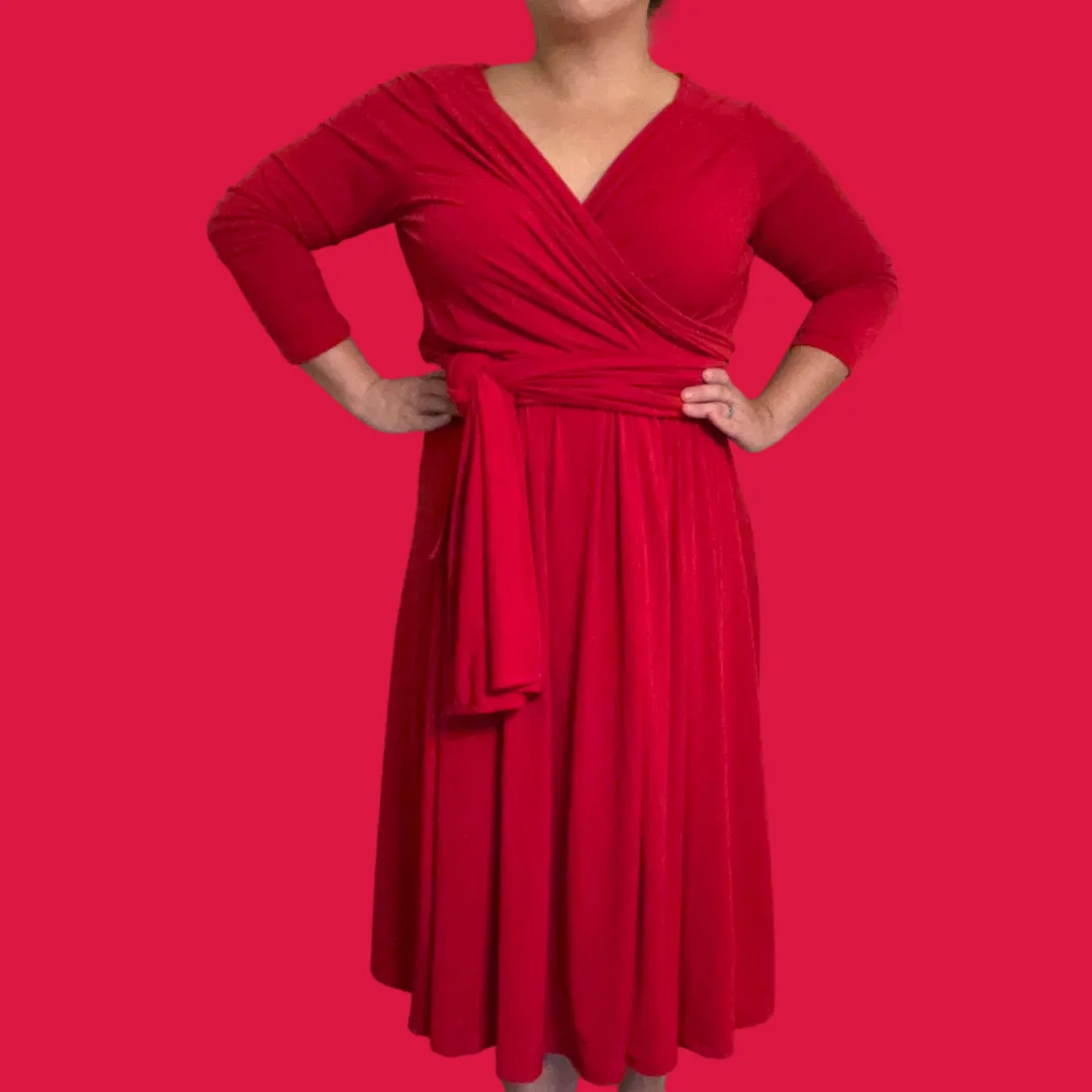 Jacqueline Red Midi