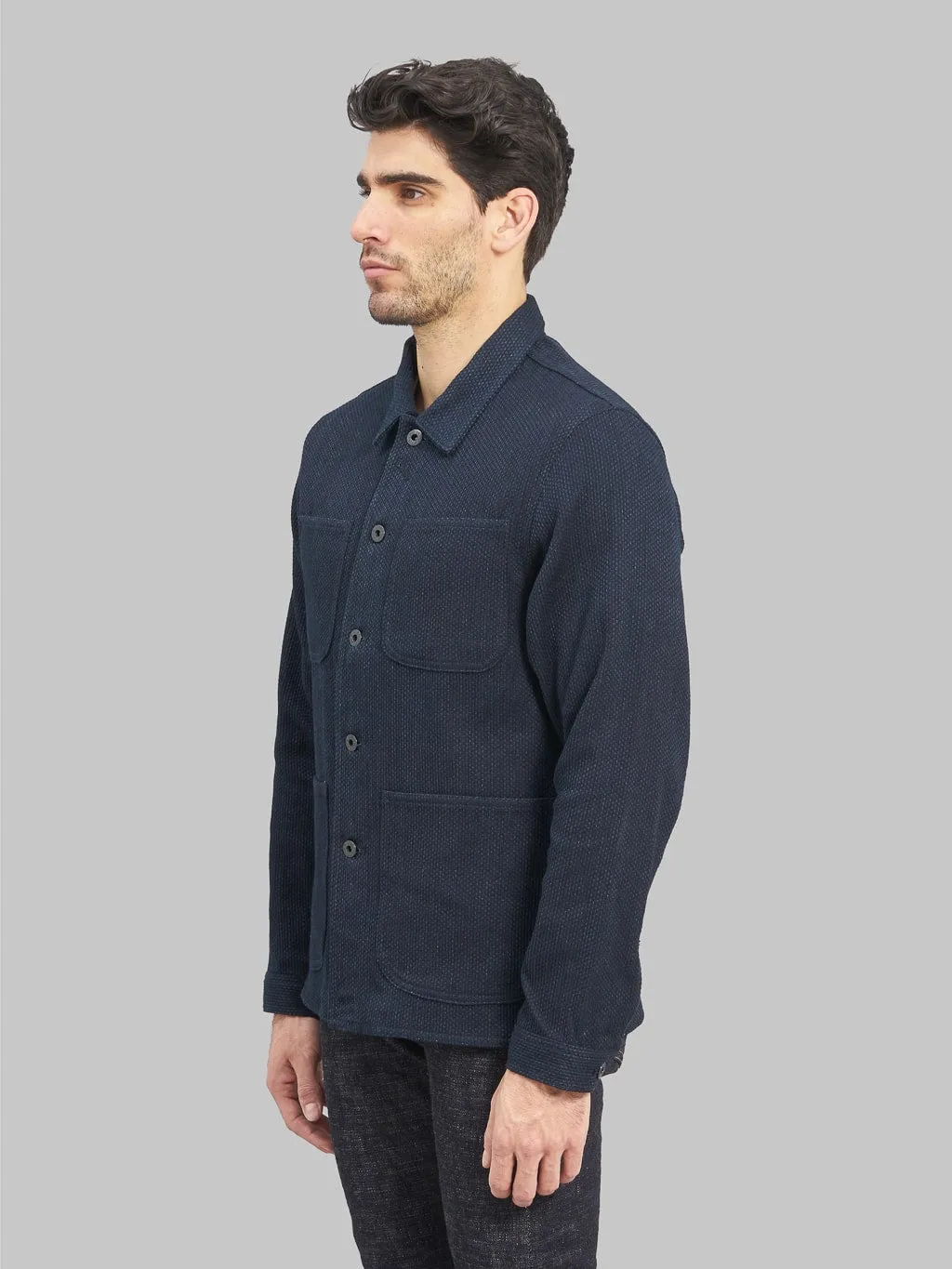 Japan Blue Indigo Sashiko Coverall