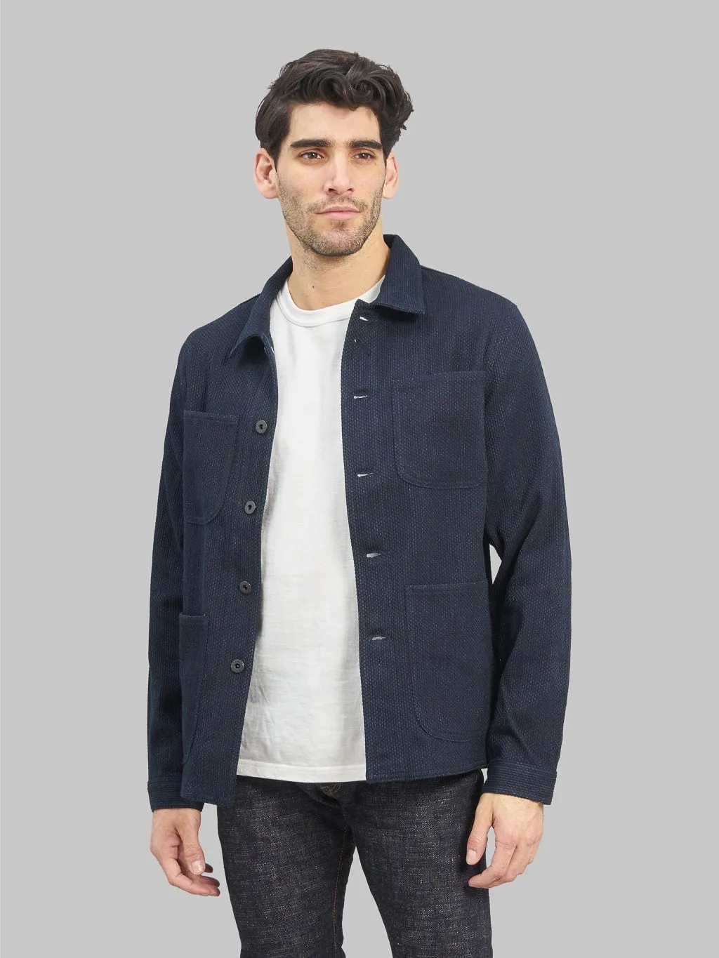 Japan Blue Indigo Sashiko Coverall