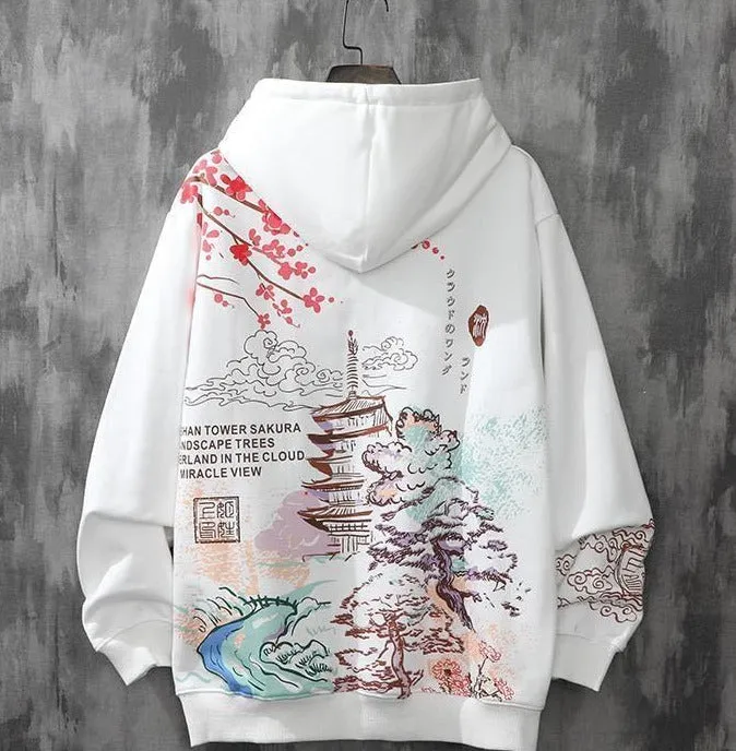 Japanese Art Pattern Hoodies