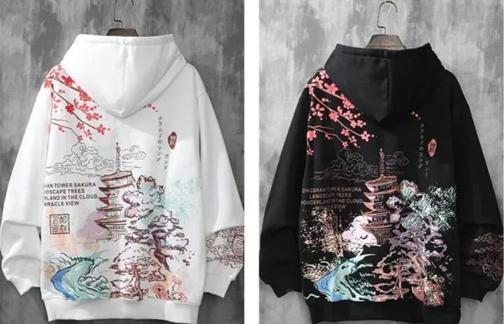 Japanese Art Pattern Hoodies