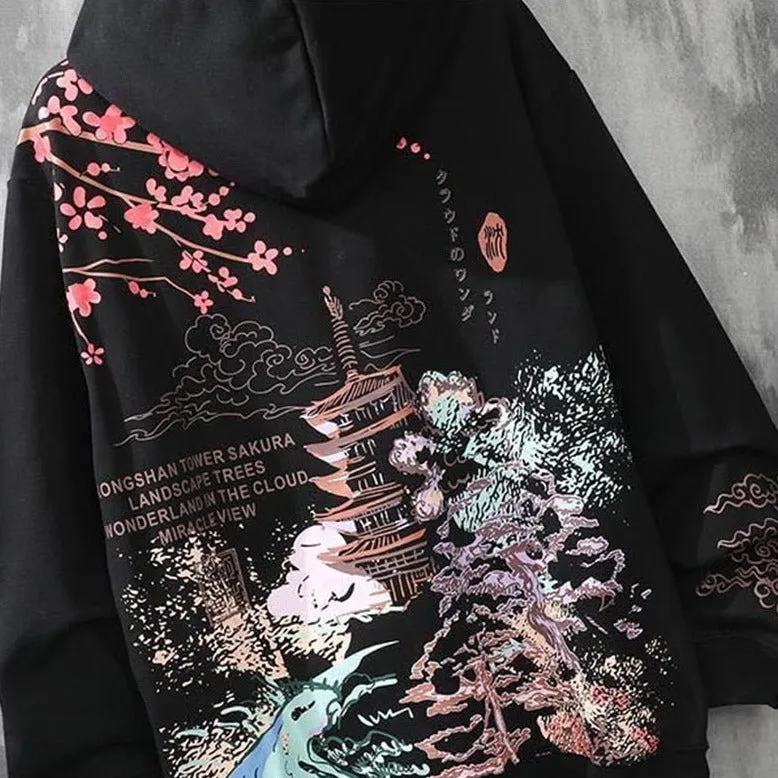 Japanese Art Pattern Hoodies