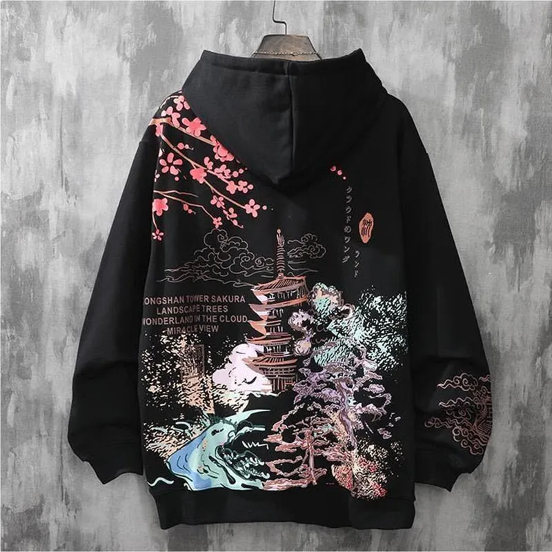 Japanese Art Pattern Hoodies