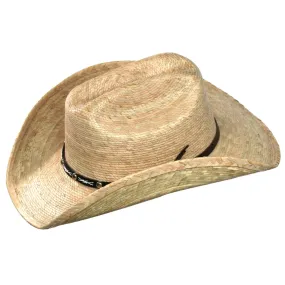 Jayson Palm Straw Cattleman Crease Cowboy Hat by Broner