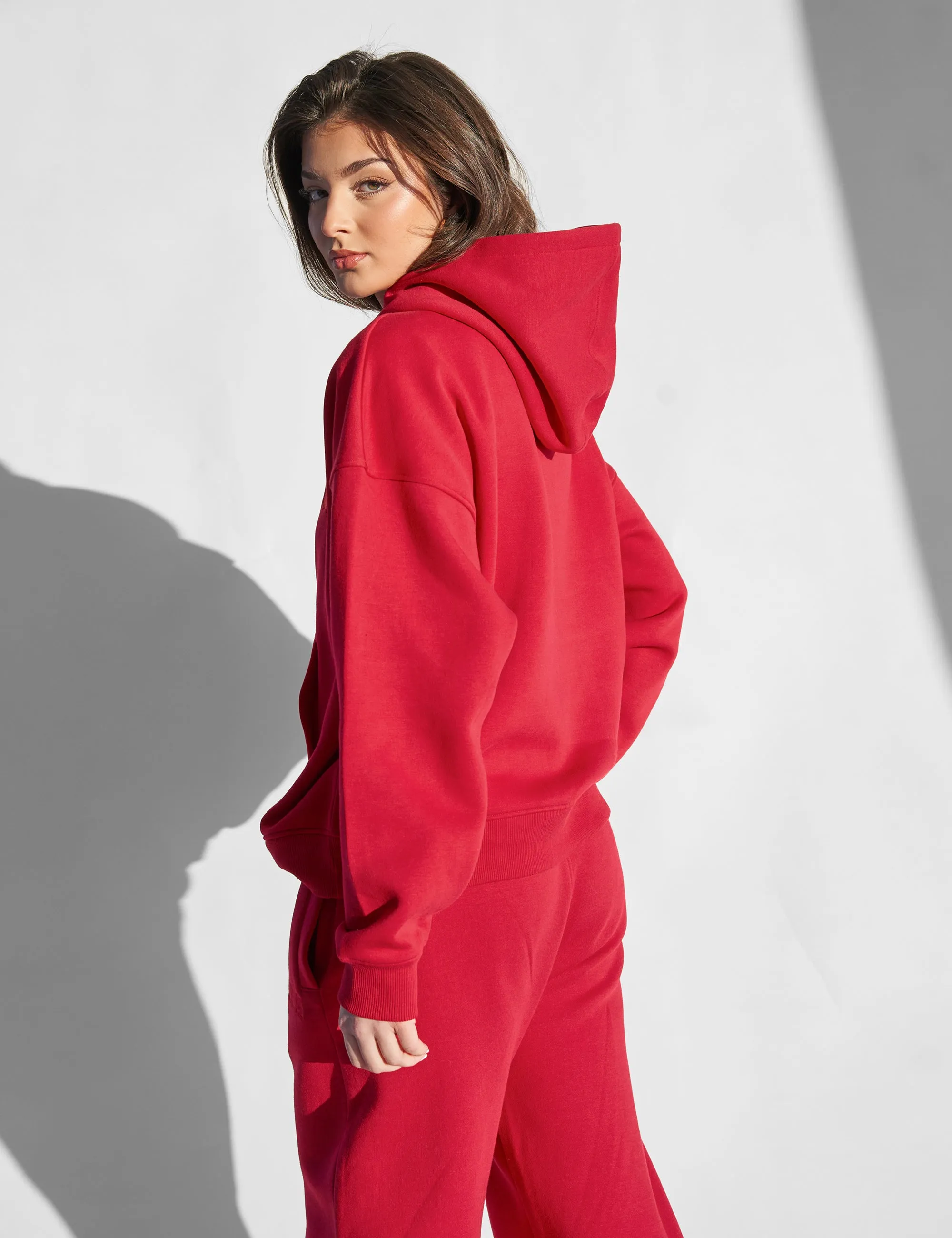 Kaiia Studio Oversized Hoodie Red