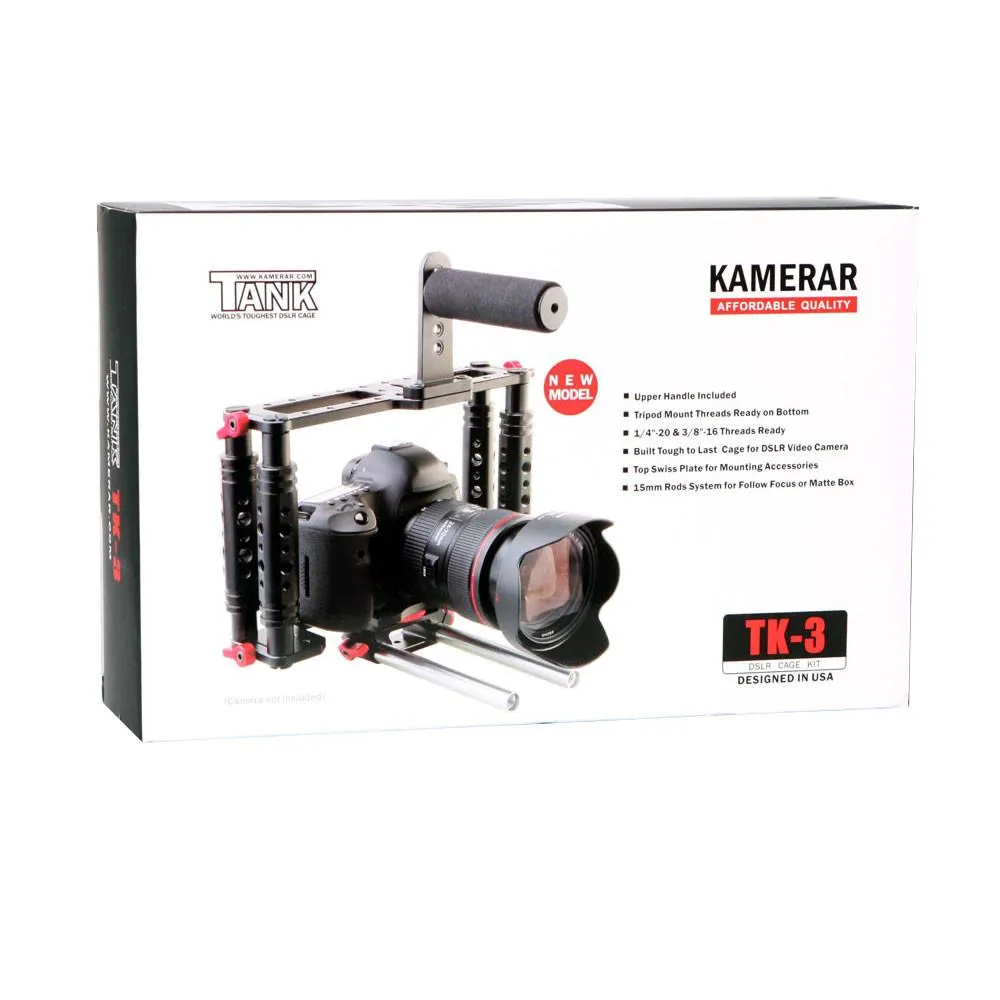 Kamerar Tank TK-3 Camera Cage with Swiss Support Rods Only