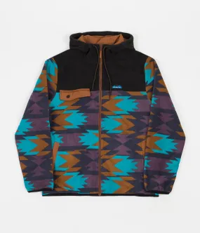 Kavu Peoh Point Fleece Hoodie - Basin Geo