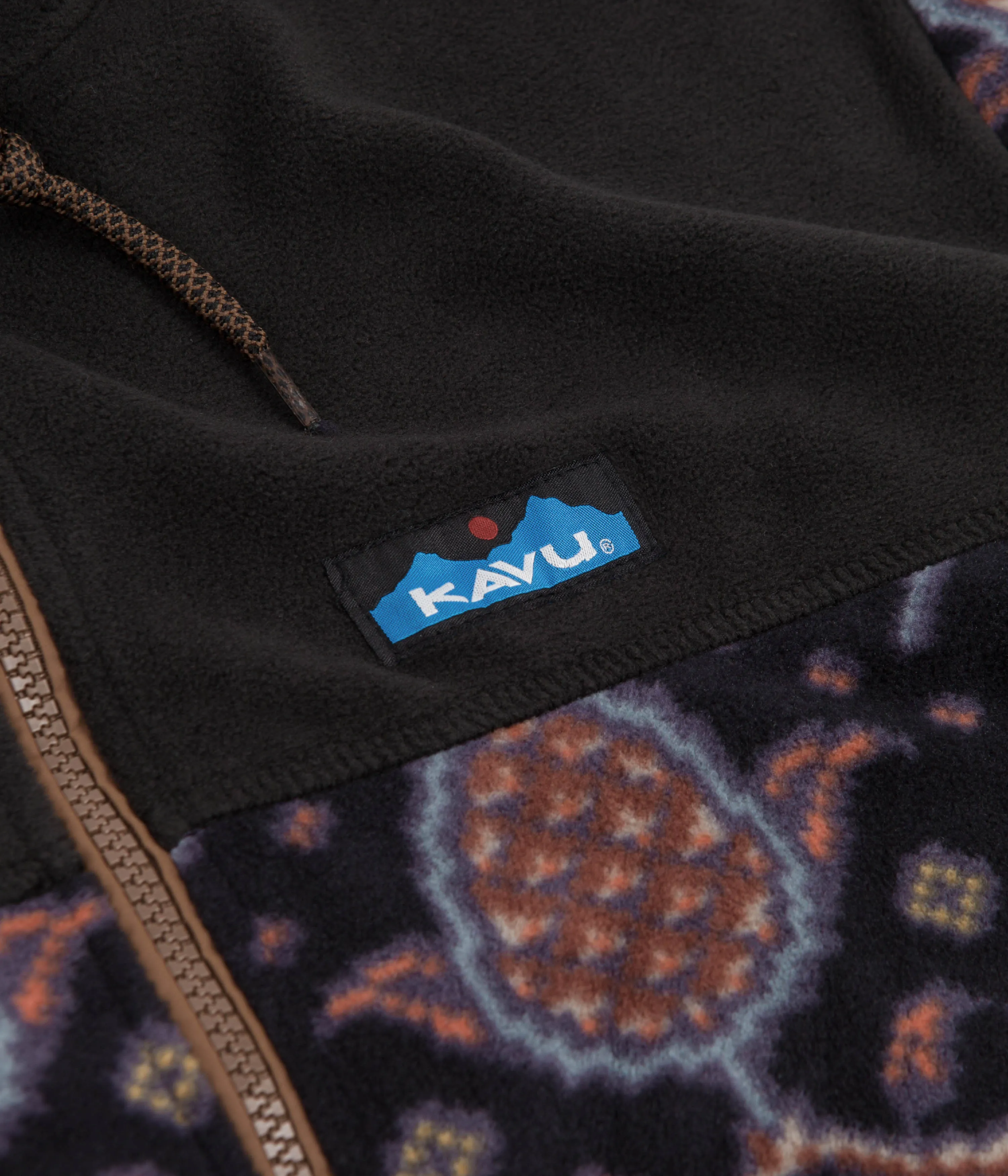 Kavu Peoh Point Fleece Hoodie - Woodland Weaves