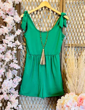 KELLY GREEN ROMPER