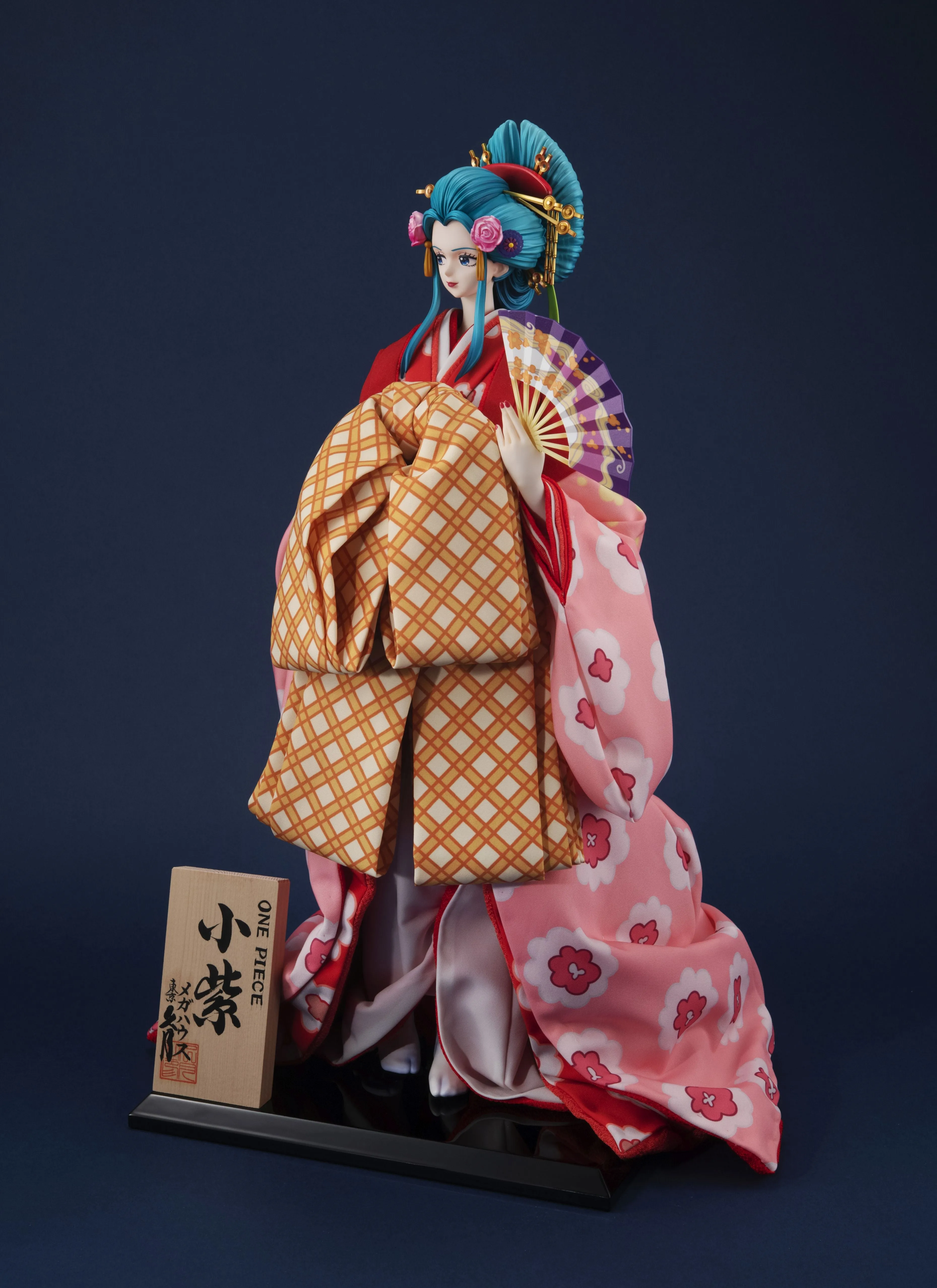 Kyugetsu x MegaHouse Japanese Doll - ONE PIECE: Komurasaki (Glass Case Special Set)