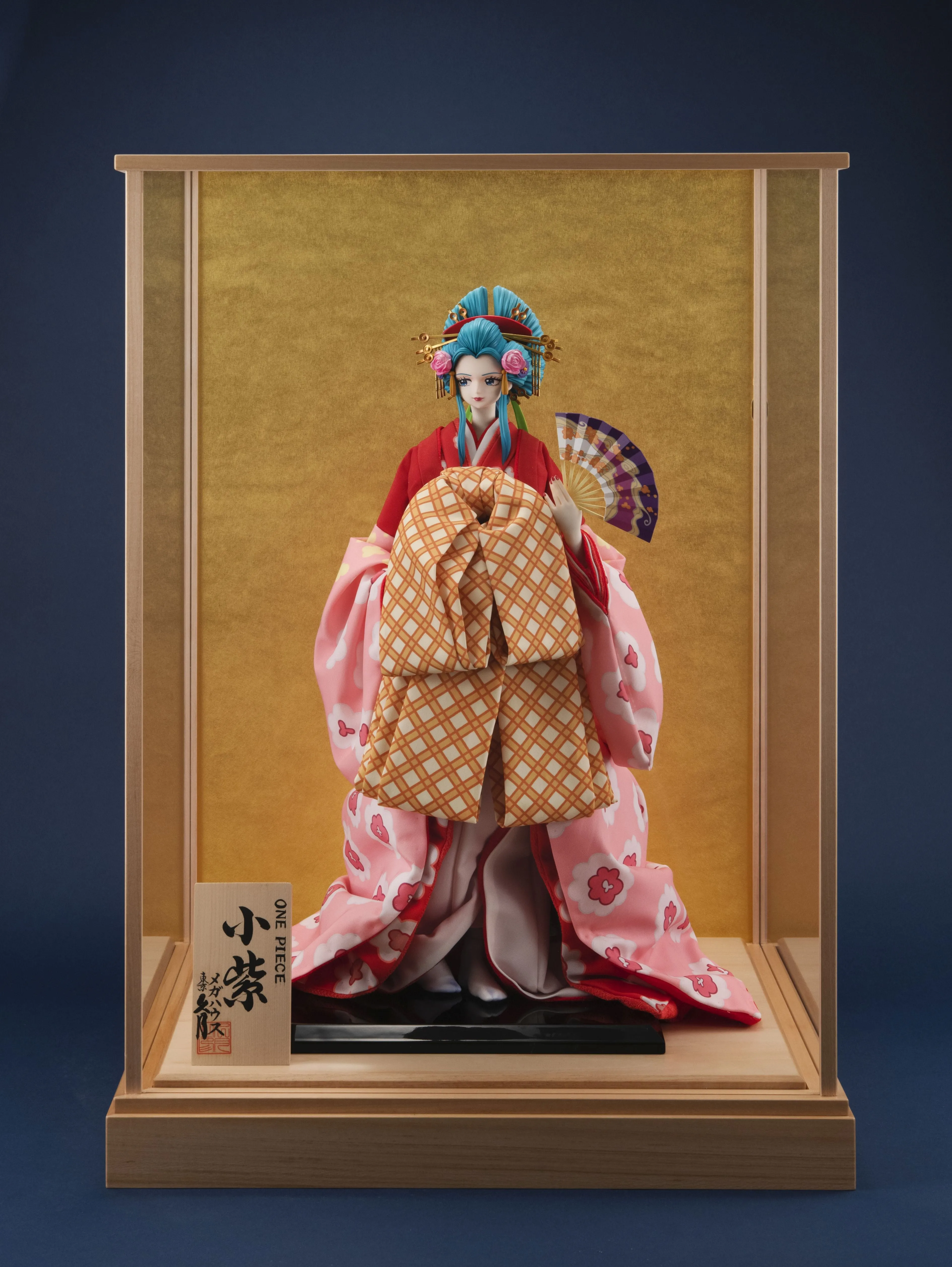 Kyugetsu x MegaHouse Japanese Doll - ONE PIECE: Komurasaki (Glass Case Special Set)