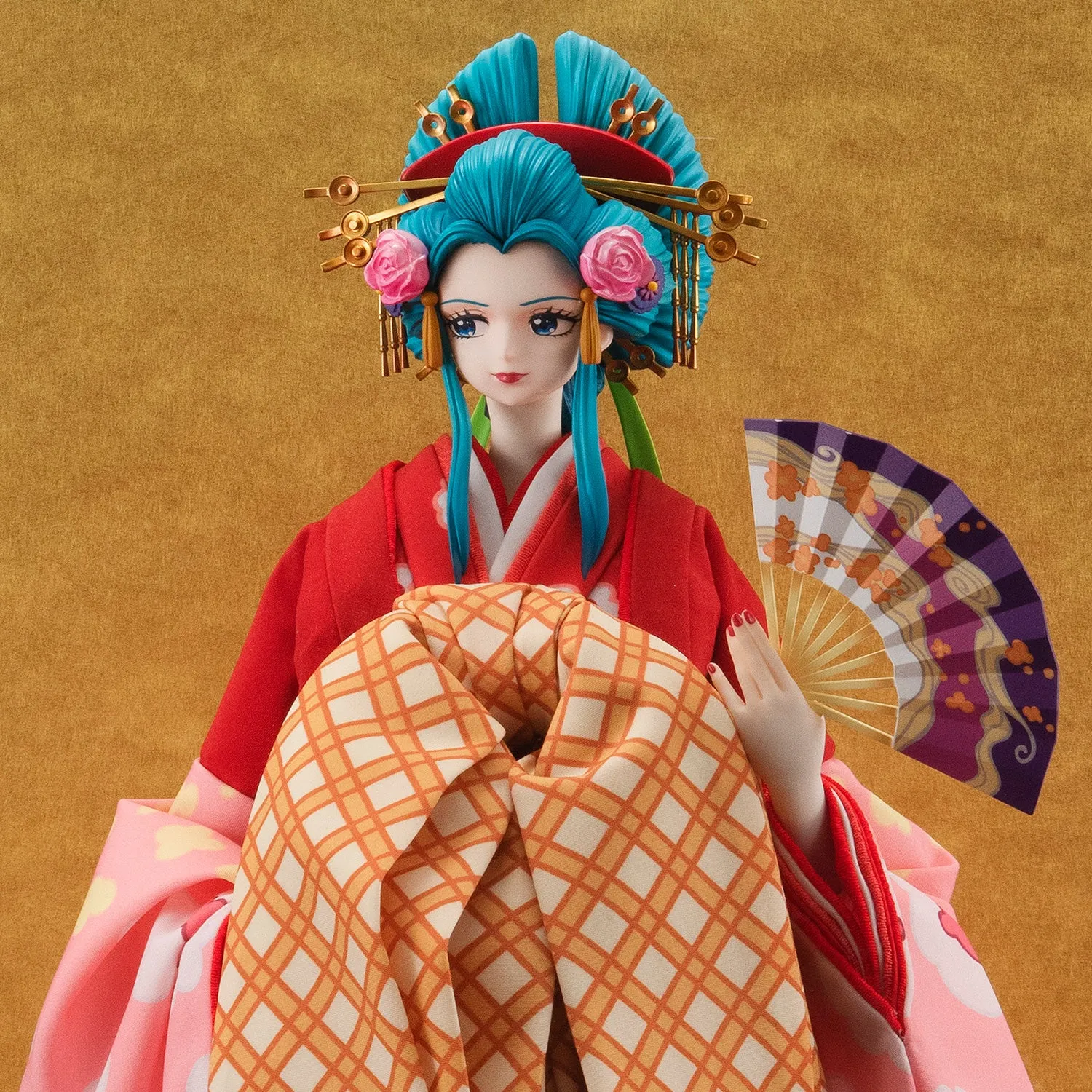 Kyugetsu x MegaHouse Japanese Doll - ONE PIECE: Komurasaki (Glass Case Special Set)