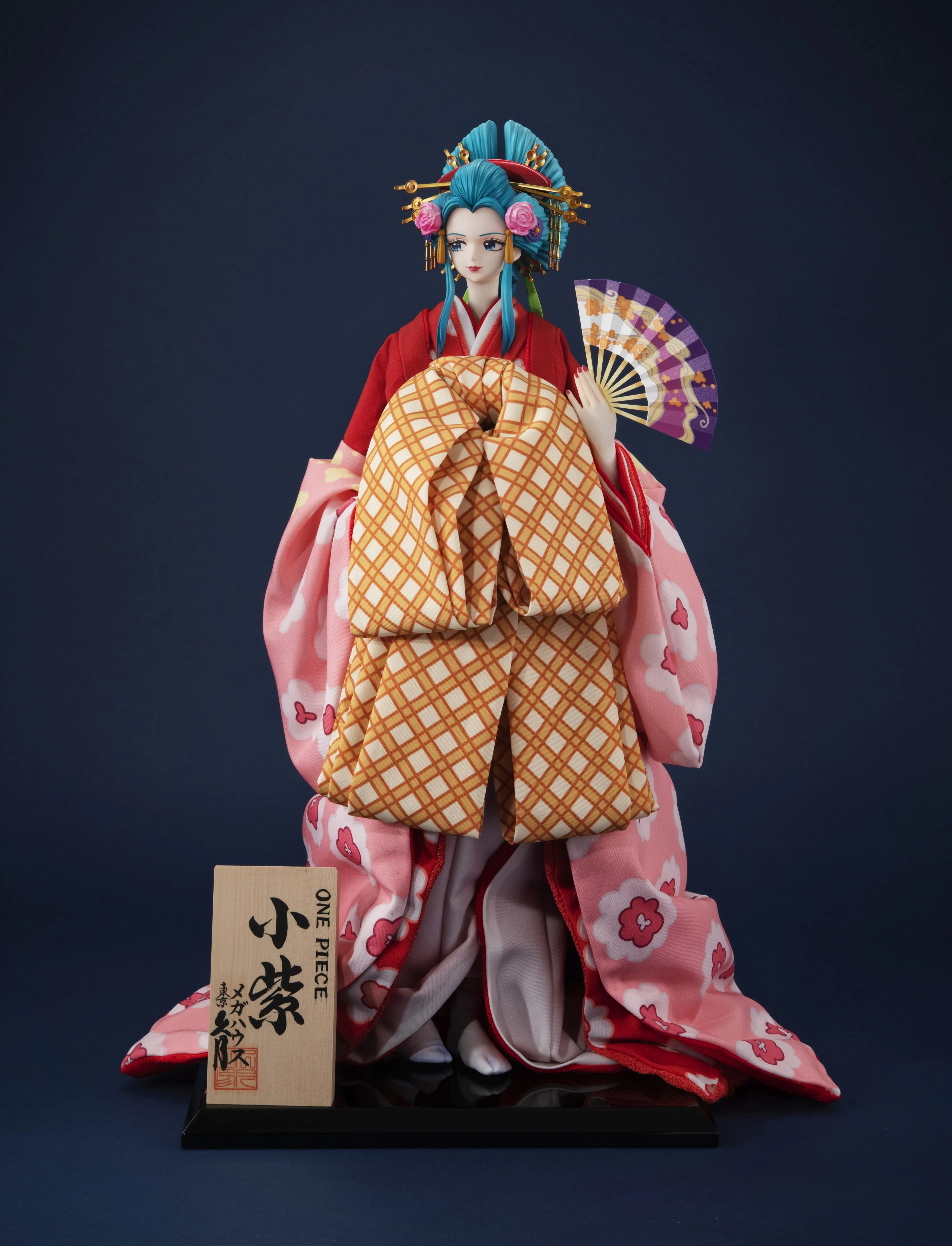 Kyugetsu x MegaHouse Japanese Doll - ONE PIECE: Komurasaki (Glass Case Special Set)