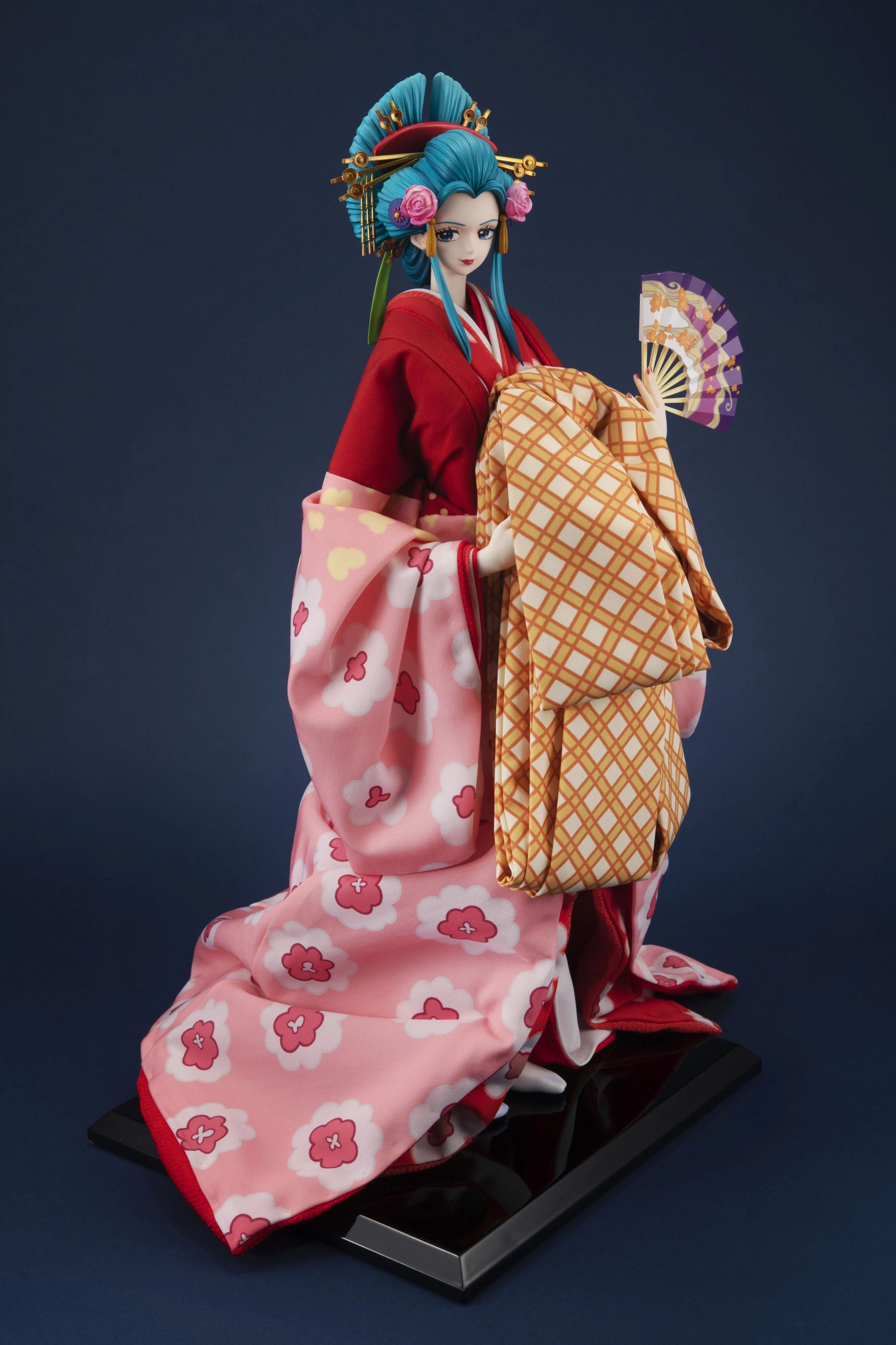 Kyugetsu x MegaHouse Japanese Doll - ONE PIECE: Komurasaki (Glass Case Special Set)