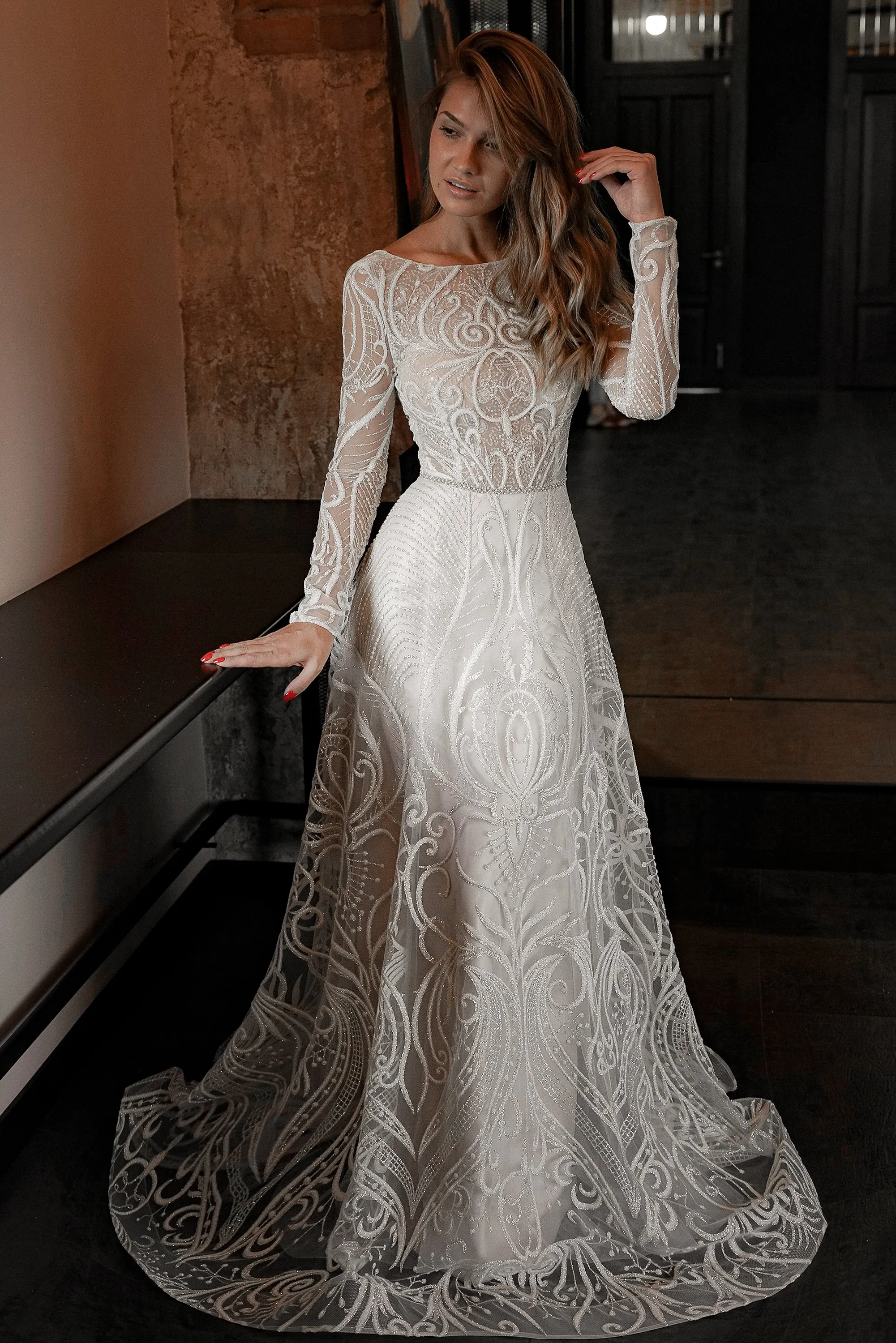 Lace A-line Wedding Dress Toba