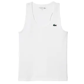 Lacoste Women's Sport Ribbed Tank - White