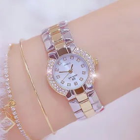 Ladies Simple Watch HMS0204 Quartz Diamond Dress Watch