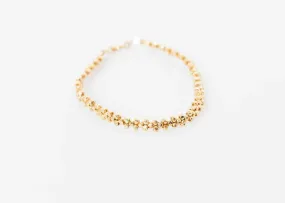 Lane Bead Bracelet in Gold Brass