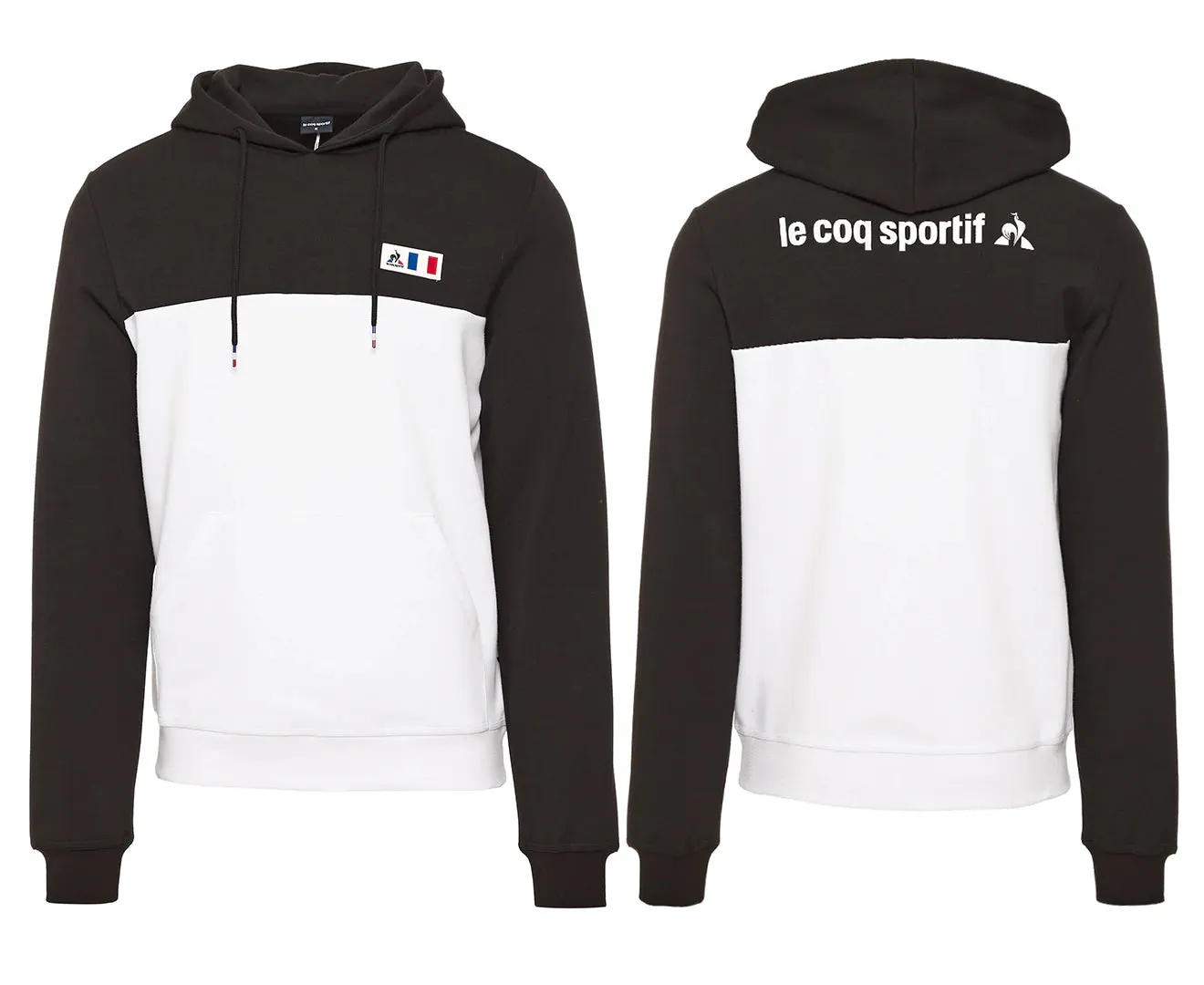 Le Coq Sportif Pilier Hooded Sweater - Mens - Black