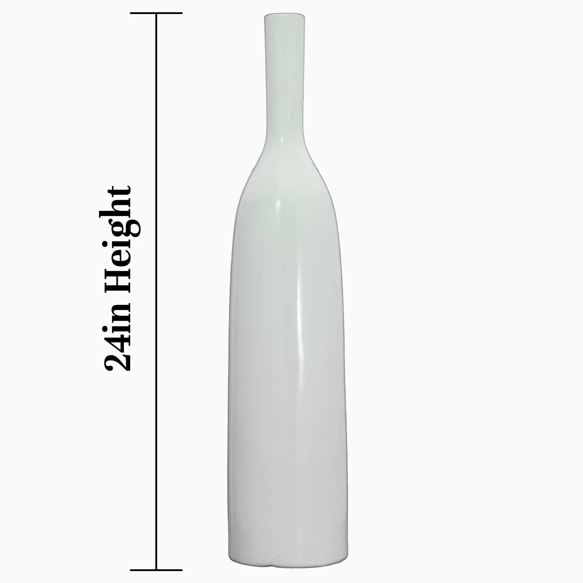 Long Neck Ceramic Vase