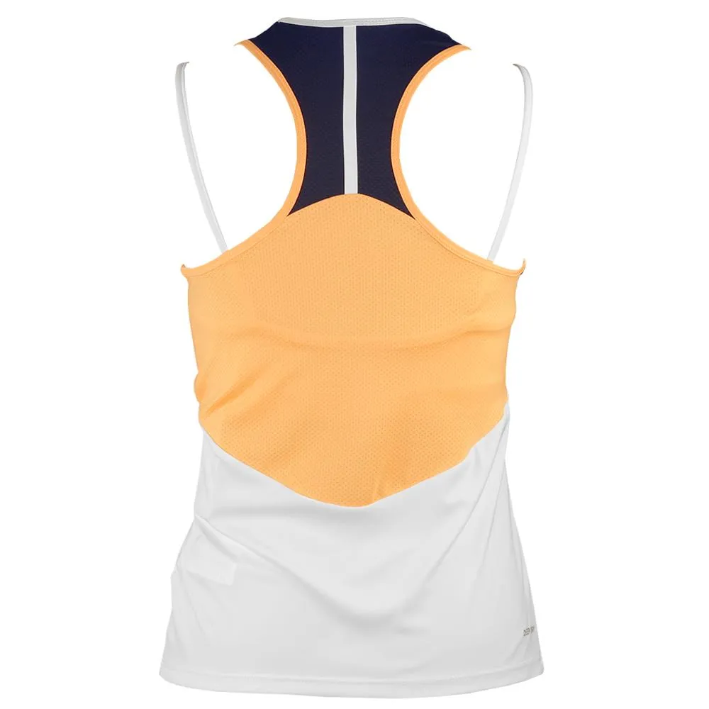 Lotto Women's Top IV Tank - Bright White/Orange