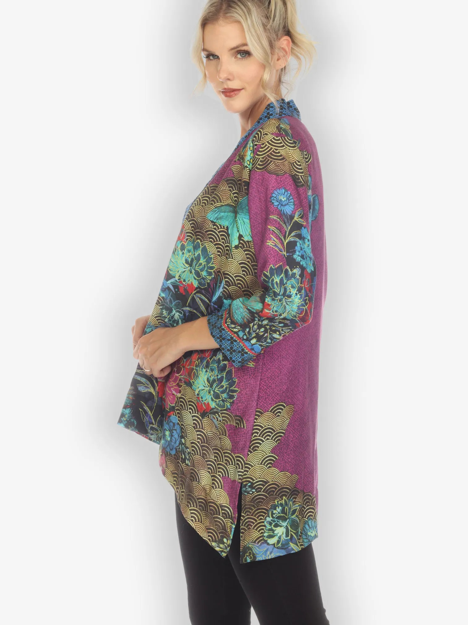 Magical Butterfly Tencel Kimono Top