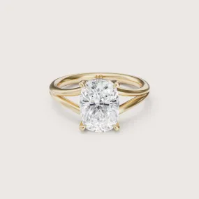 Margot Elongated Cushion Split Band Solitaire