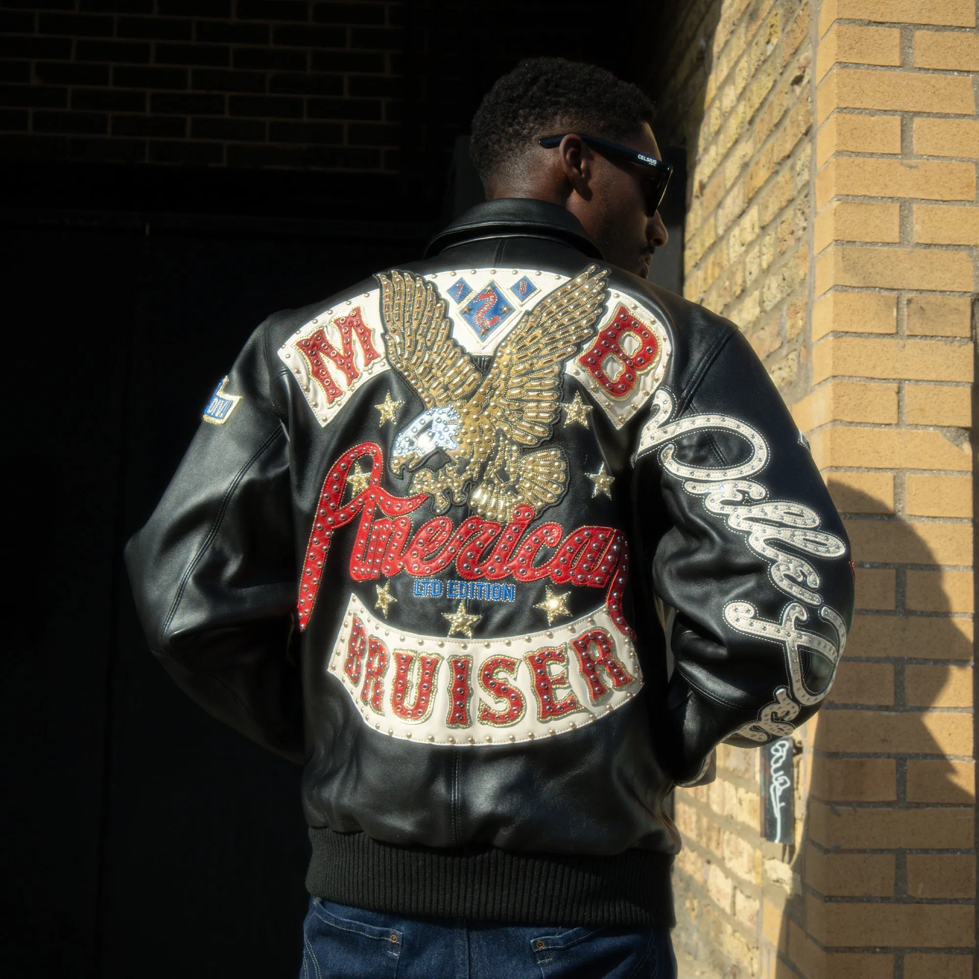 Men's American Bruiser Plush Leather Jacket