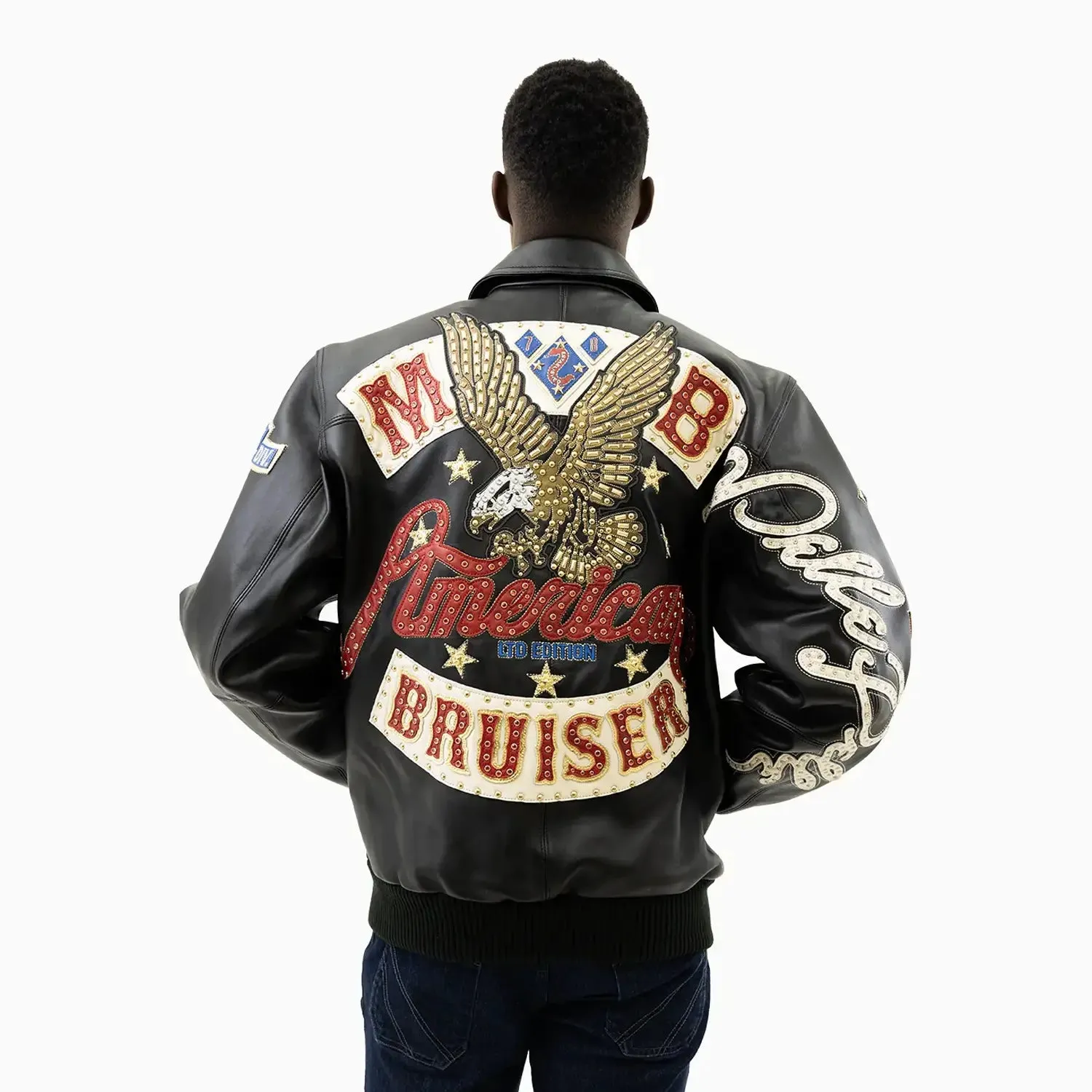 Men's American Bruiser Plush Leather Jacket