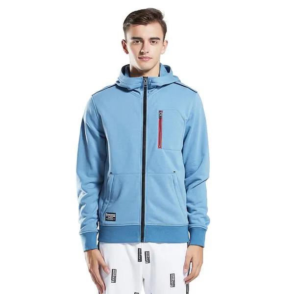 Mens Hoodie Zip-Up Sweatshirt