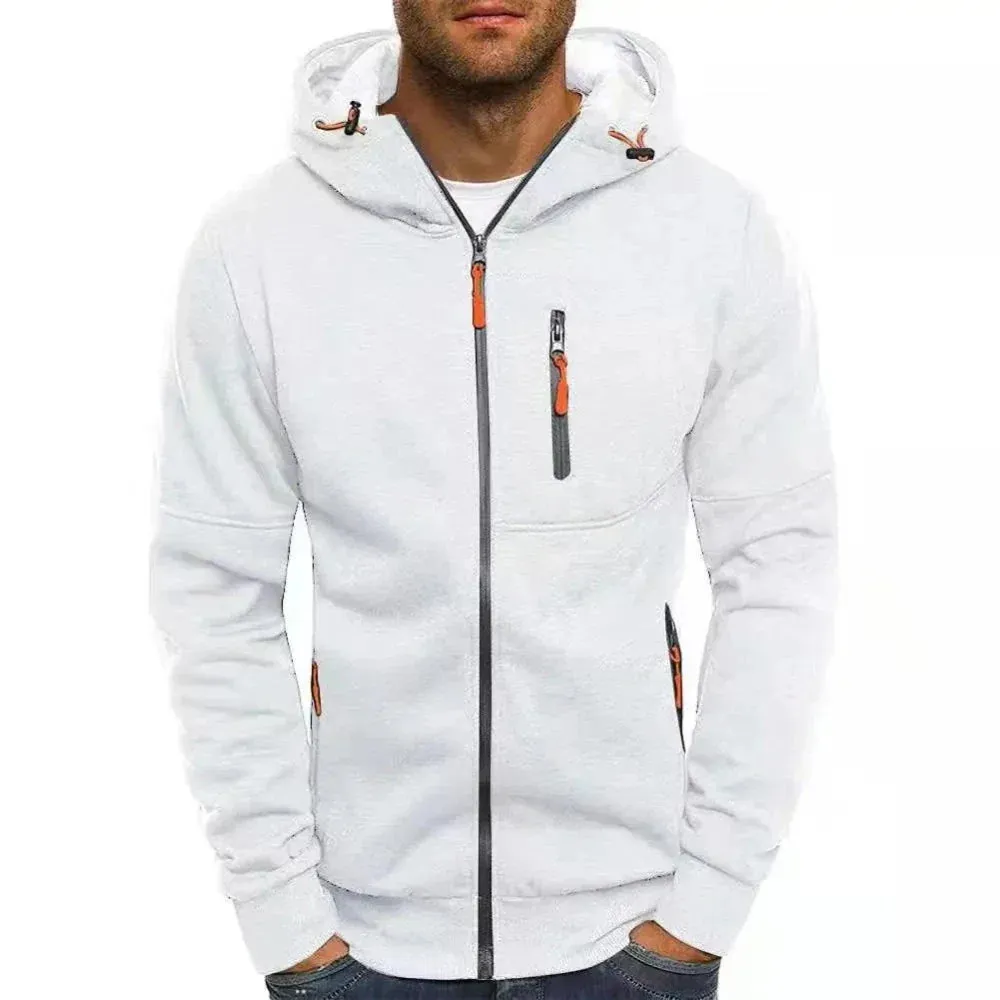 Mens LIghtweight Dual Zipper Hoodie