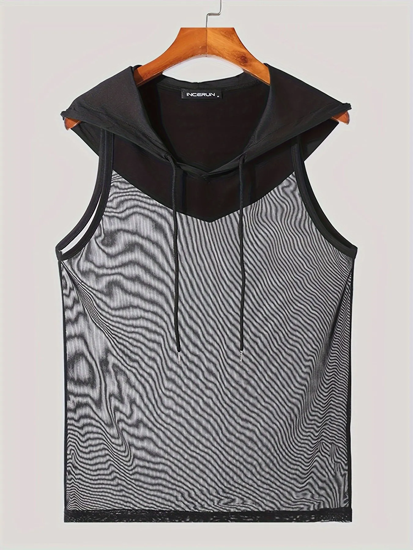 Men's Quick-Dry Hooded Gym Tank Top - Moisture-Wicking Athletic Sleeveless Shirt