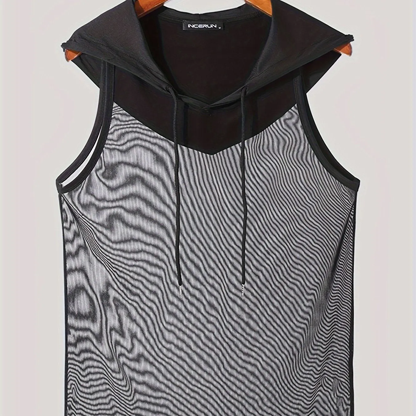 Men's Quick-Dry Hooded Gym Tank Top - Moisture-Wicking Athletic Sleeveless Shirt