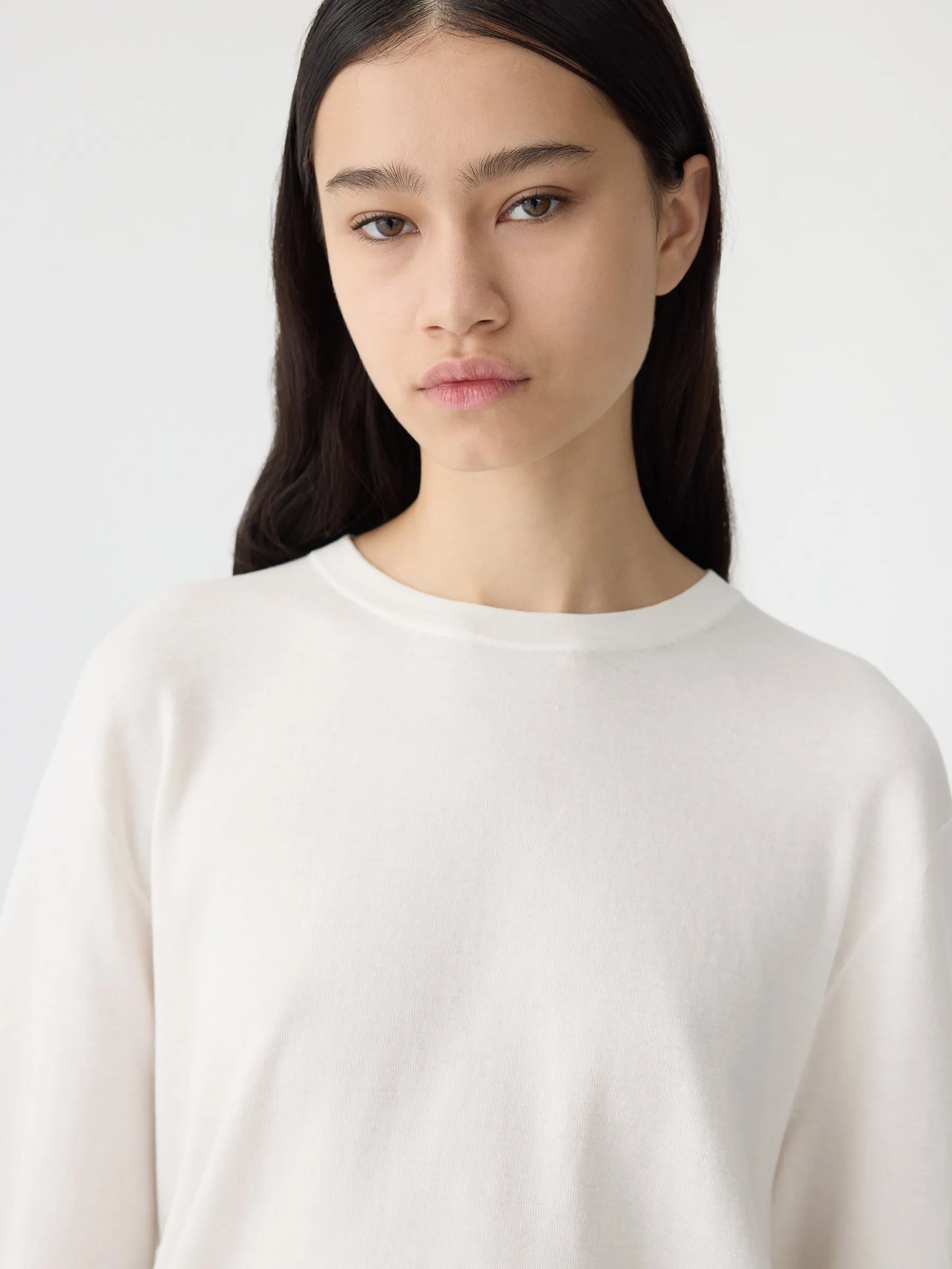 mercerised cotton knit t.shirt