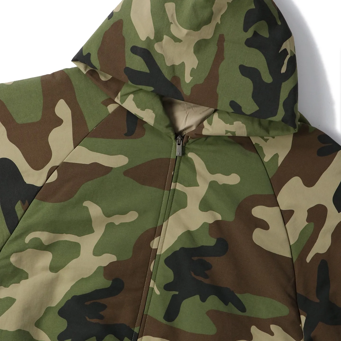 MILITARY NYLON HOODED JACKET