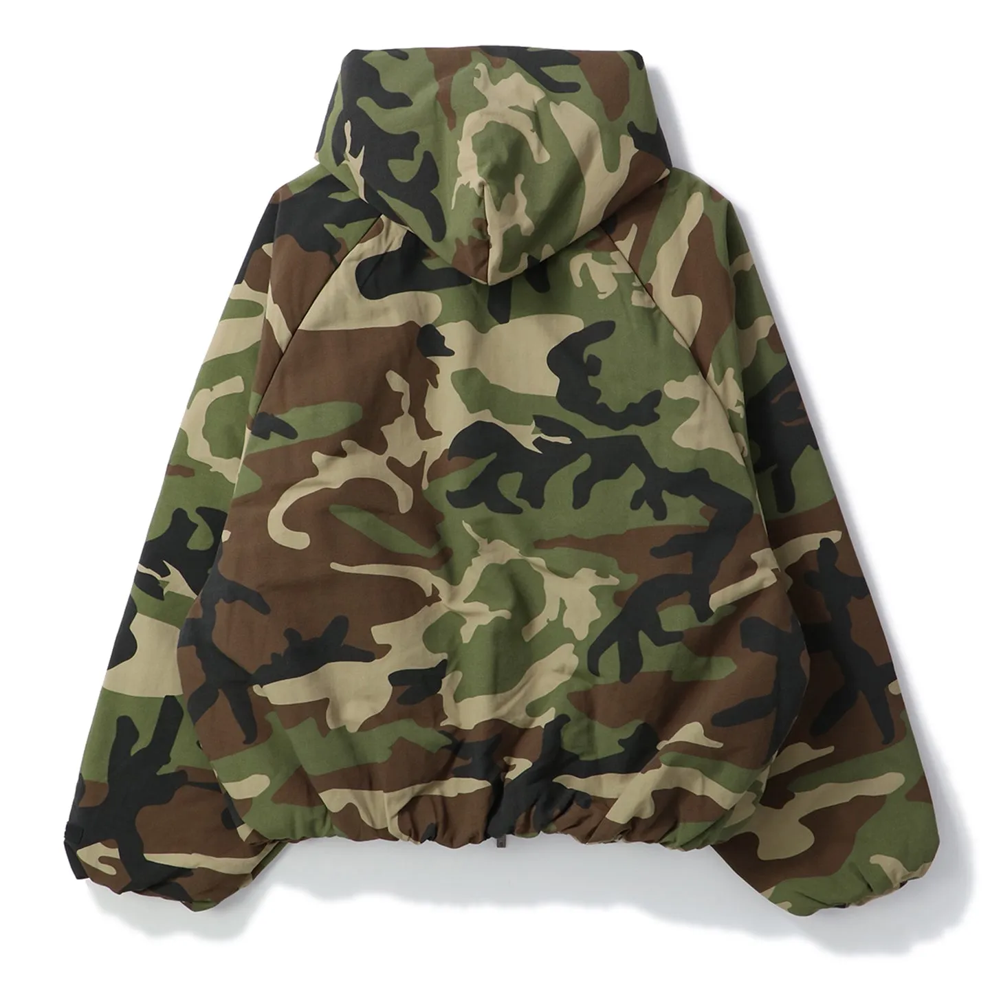 MILITARY NYLON HOODED JACKET