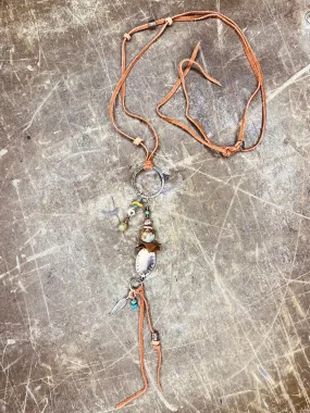 Multi Charm & Turquoise Necklace