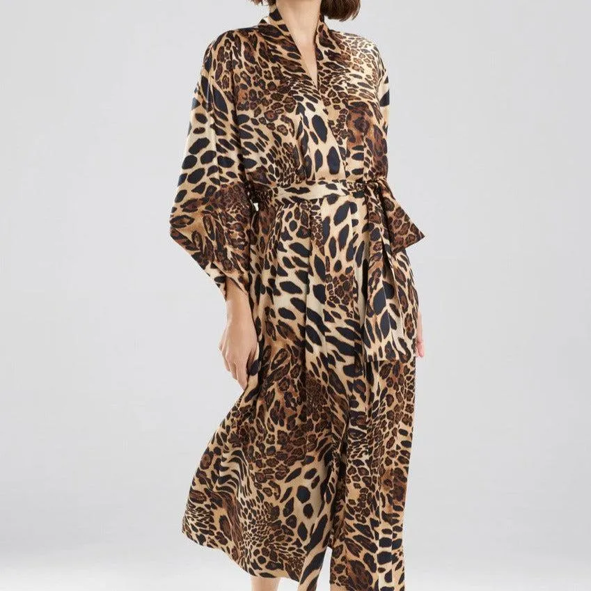 Natori Luxe Leopard 52" Robe in Cheetah H74054