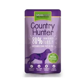 Natures Menu Country Hunter Turkey Dog Food 3 x 6 x 150g