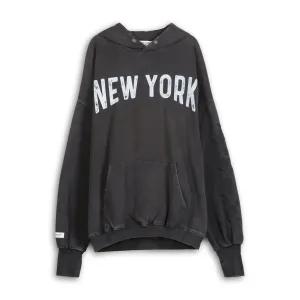 New York Smiley - Hideout Hoodie - Black Snow